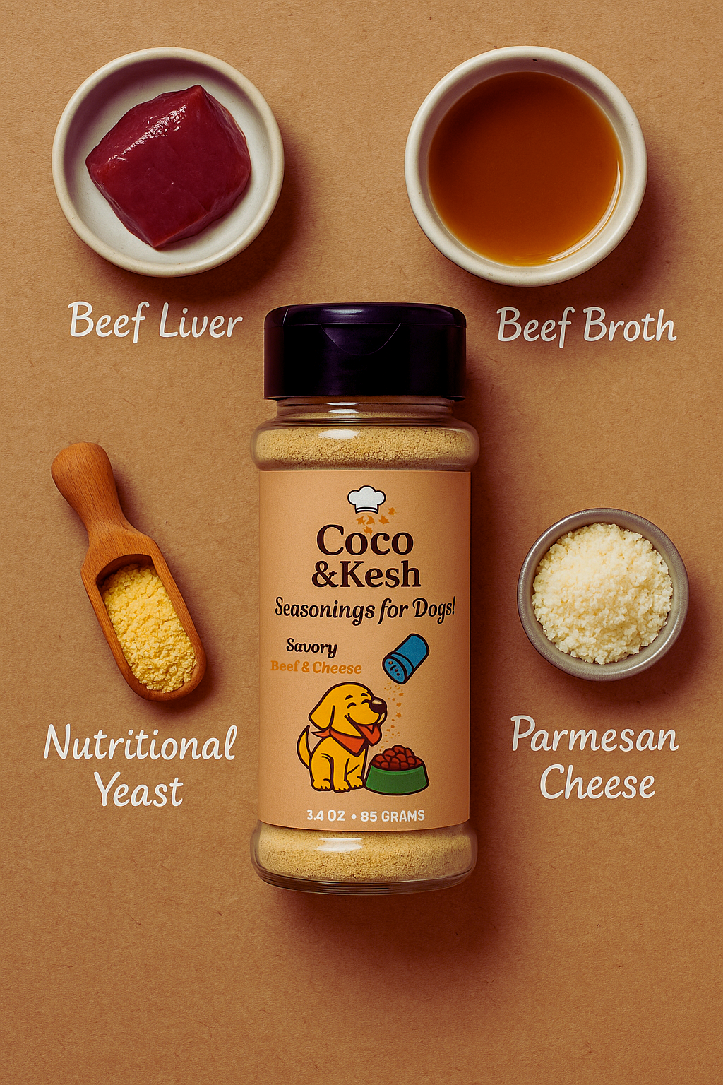 The Seasoning for Dogs (Topper) | Beef and Cheese